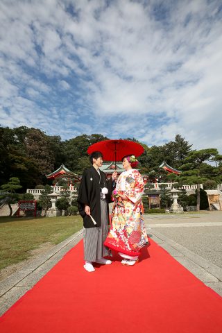 足利織姫神社和婚神前式