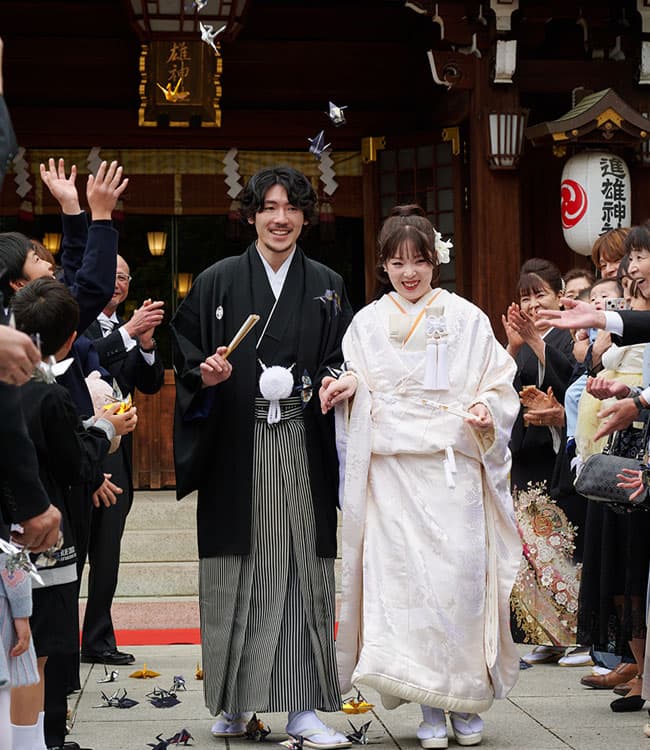 和装花嫁白無垢色打掛