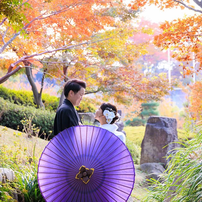 和装花嫁白無垢色打掛