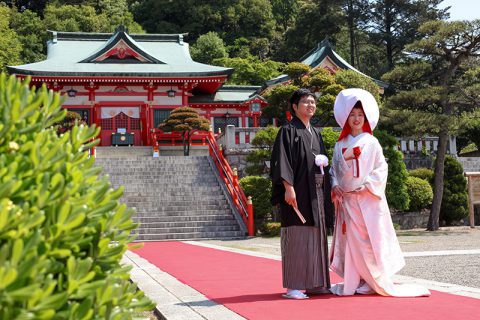 足利織姫神社和婚神前式