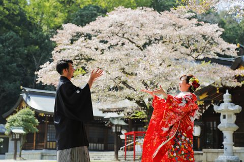 群馬県和婚神前式桜結婚式