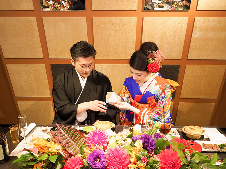 群馬県和婚神前式進WABIやまどり少人数パーティ