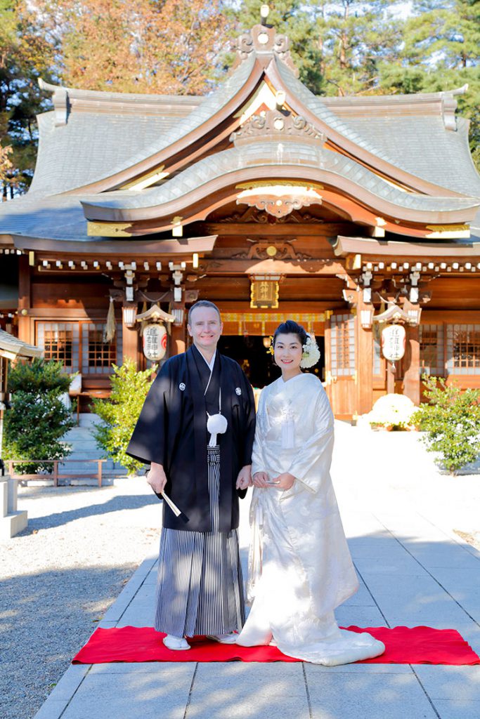 秋の神社結婚式群馬県