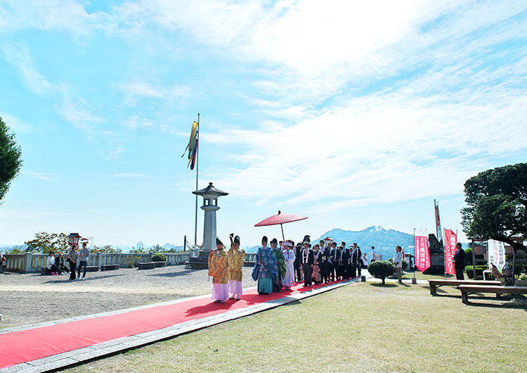 秋の神社結婚式群馬県