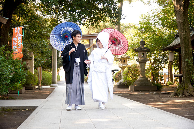 群馬県和婚神前式神社結婚式参進