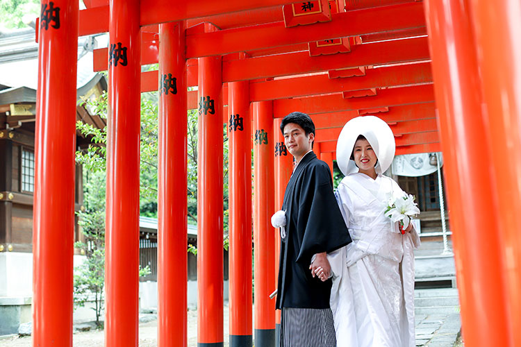 群馬県和婚神前式神社結婚式参進