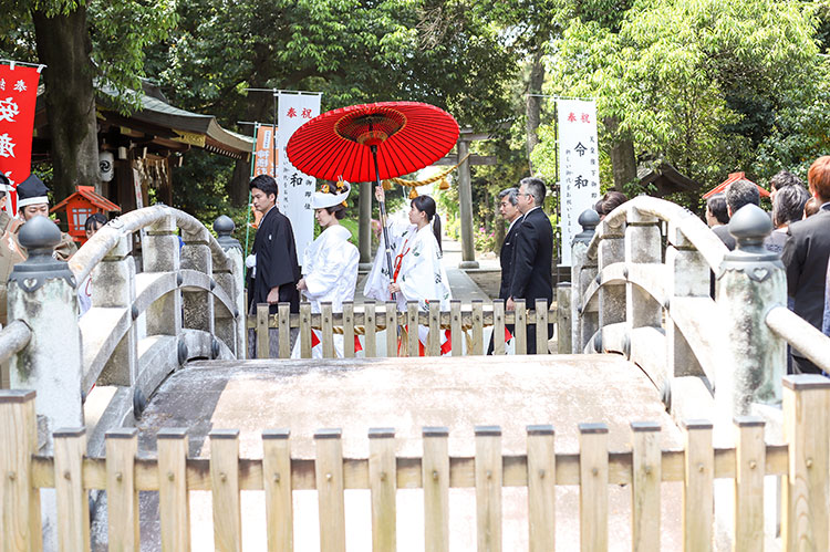 群馬県和婚神前式神社結婚式参進