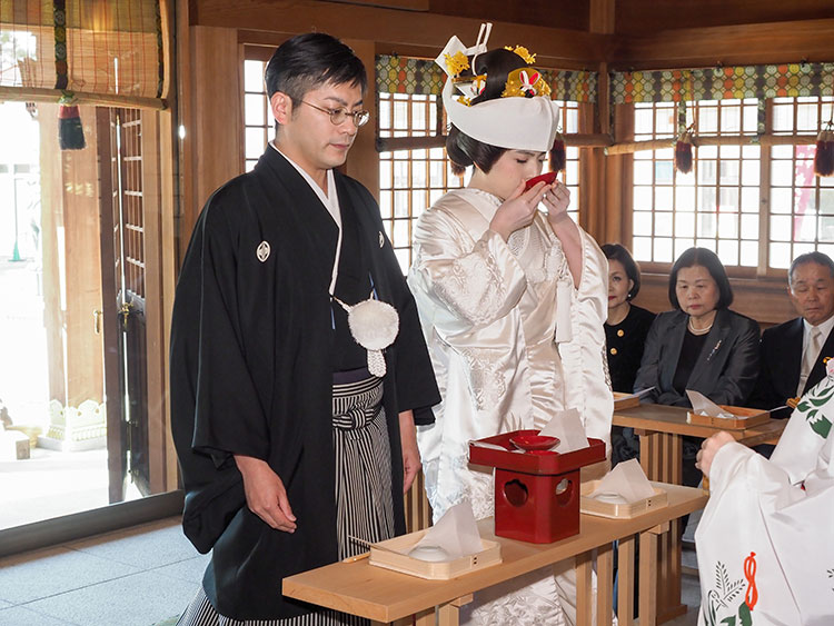 群馬県和婚神前式神社結婚式参進