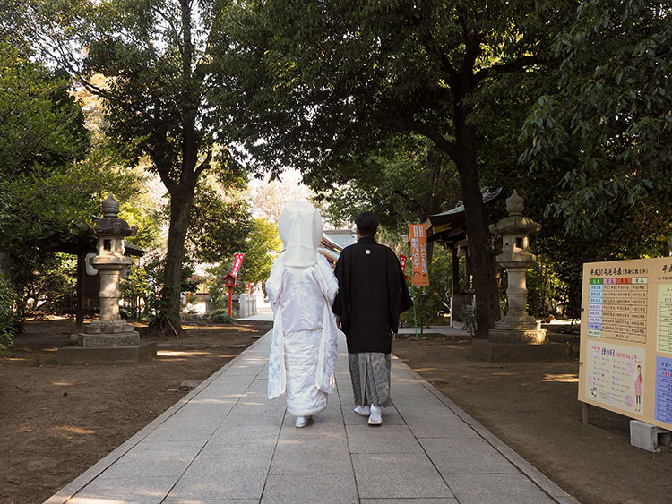 群馬県和婚神前式神社結婚式参進