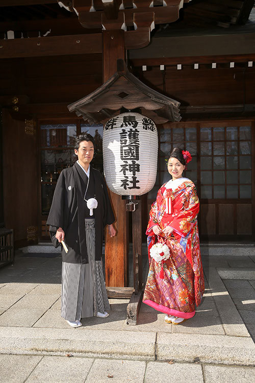 群馬県護国神社和婚神前式