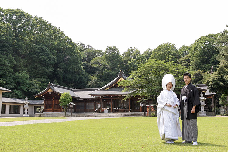 群馬県護国神社和婚神前式