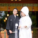 群馬県和婚神前式新郎のヒゲやメガネ