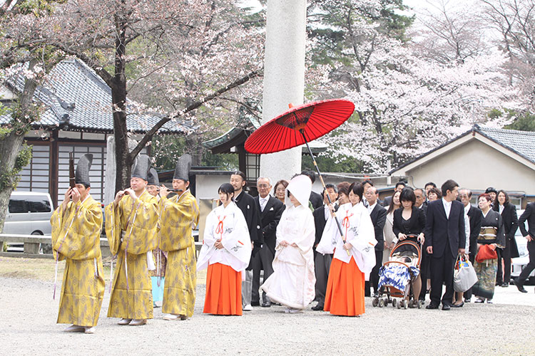 桜和婚色打掛群馬県結婚式
