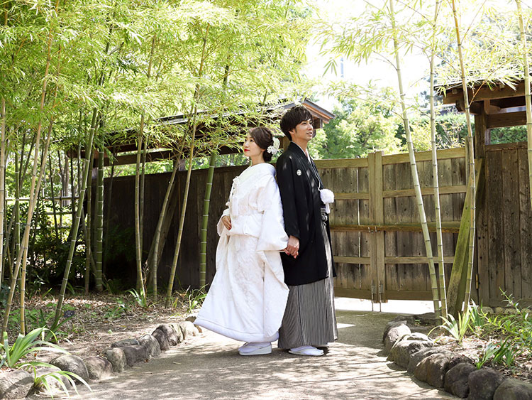 群馬和装前撮りロケーションフォト日本庭園