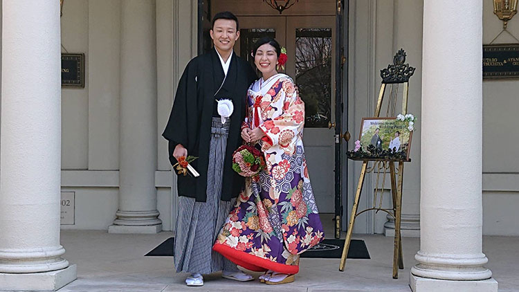 群馬県和婚披露パーティ色打掛