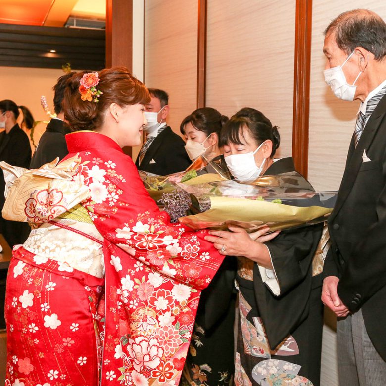 和装花嫁振袖を使ったコーディネート