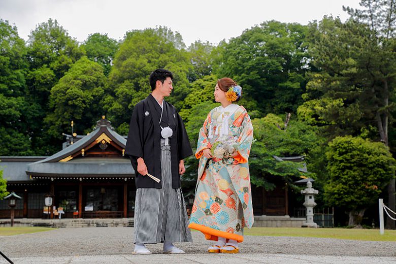 新緑の結婚式群馬縣護國神社