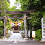 緑が映える進雄神社で神前式