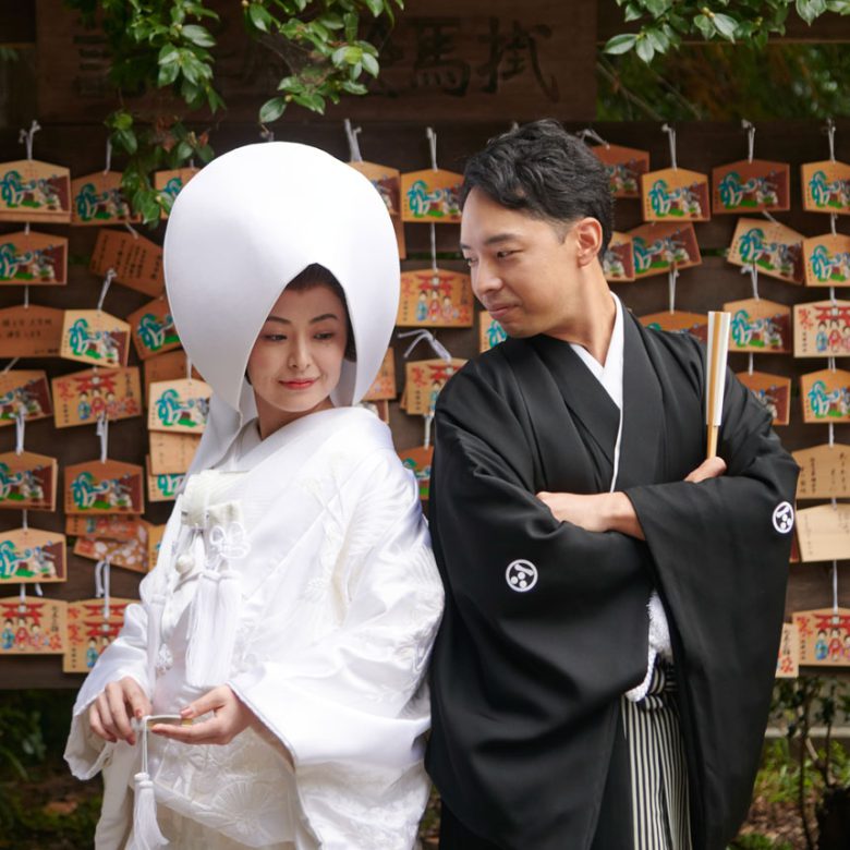 春の神社結婚式