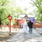 春の神社結婚式