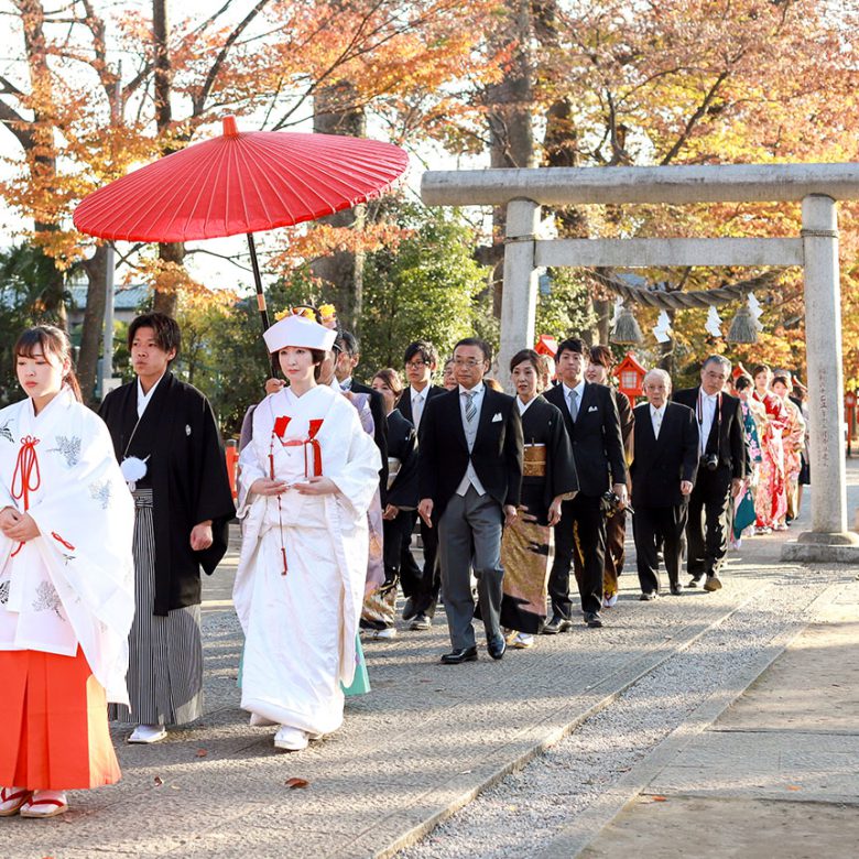 紅葉時期も美しい群馬県の神前式