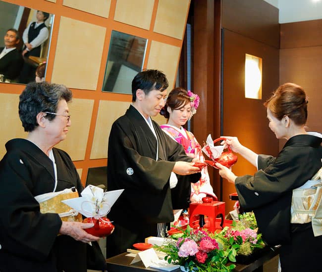 家族同士の伝統人前式・家婚式