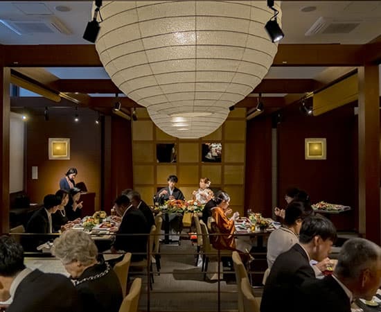 WABIやまどり少人数上質結婚式会食パーティ