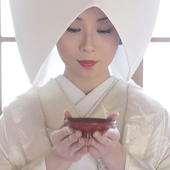 和装花嫁白無垢綿帽子コーディネート
