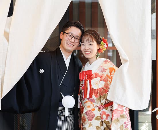 神前式＆少人数パーティでの和装スタイル