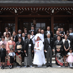 群馬県護国神社　結婚式　集合写真