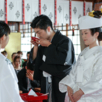 群馬県護国神社　結婚式　三献