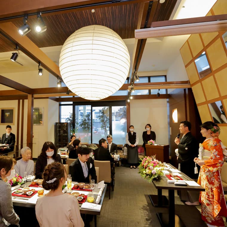 桜結婚式・色打掛当日ロケーションフォト＆進雄神社＋WABIやまどり