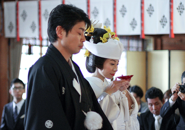 群馬県護国神社神前式