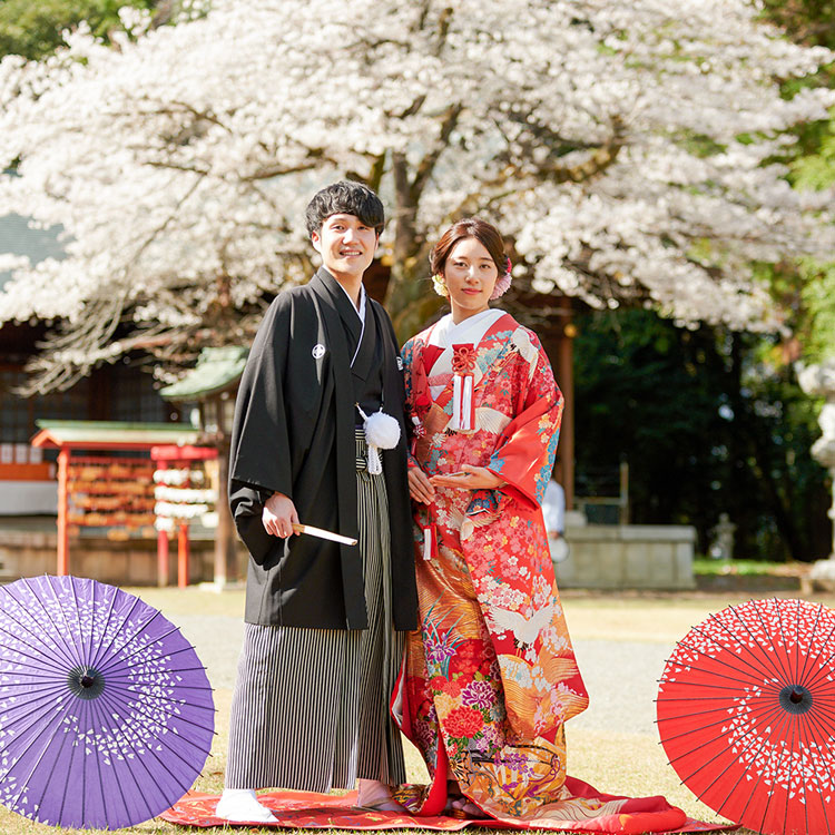 桜・花嫁・桜神前結婚式