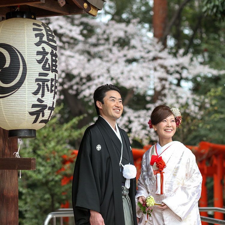 桜・花嫁・桜神前結婚式