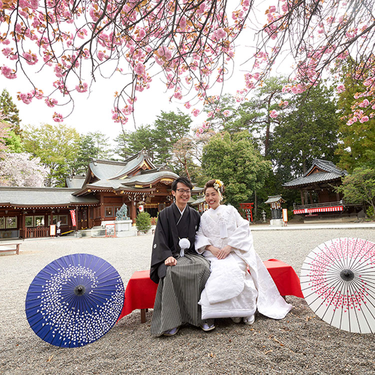 桜・花嫁・桜神前結婚式